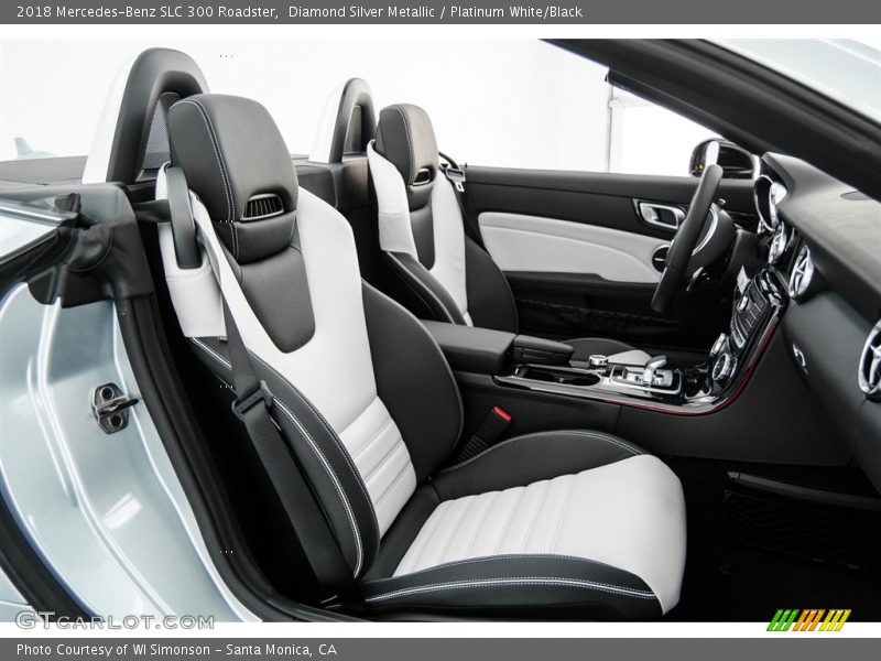  2018 SLC 300 Roadster Platinum White/Black Interior