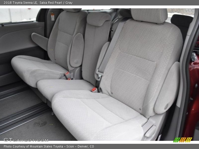 Salsa Red Pearl / Gray 2018 Toyota Sienna LE