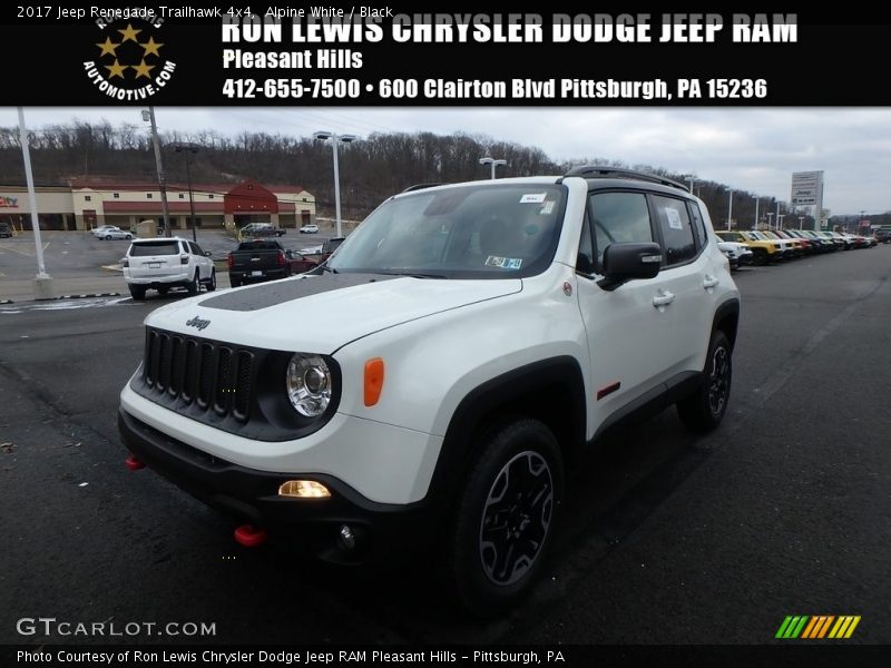 Alpine White / Black 2017 Jeep Renegade Trailhawk 4x4