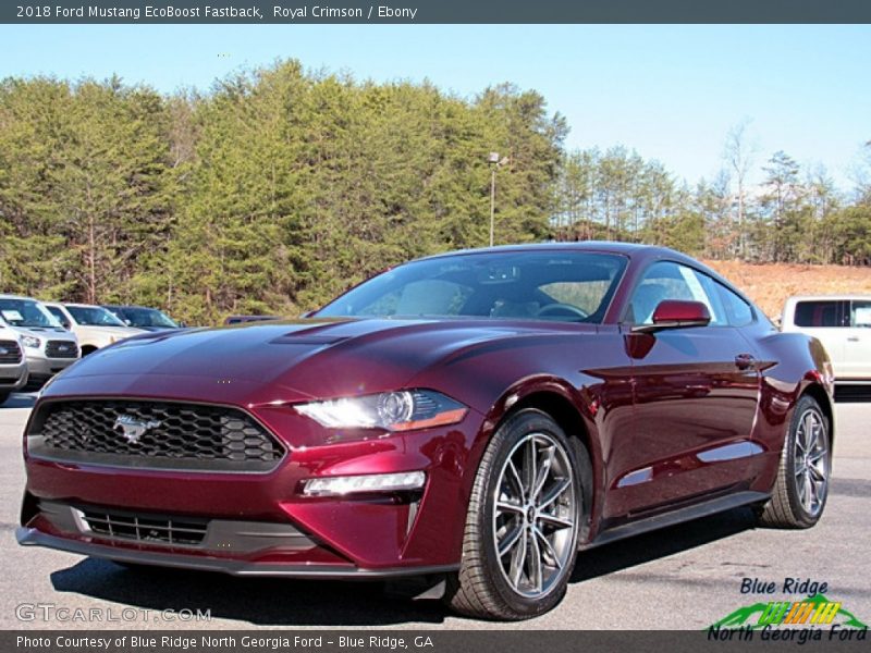 Royal Crimson / Ebony 2018 Ford Mustang EcoBoost Fastback