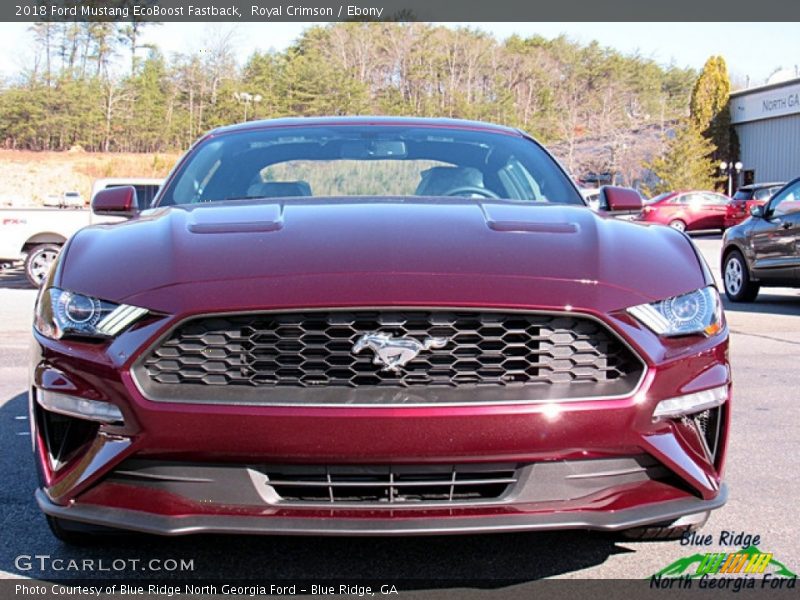 Royal Crimson / Ebony 2018 Ford Mustang EcoBoost Fastback