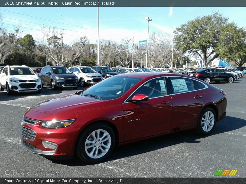 Cajun Red Tintcoat / Jet Black 2018 Chevrolet Malibu Hybrid