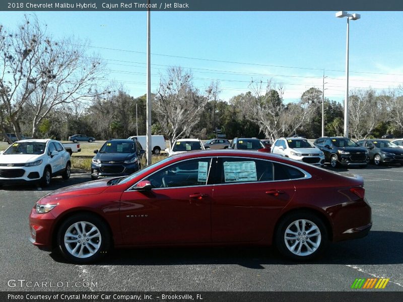 Cajun Red Tintcoat / Jet Black 2018 Chevrolet Malibu Hybrid