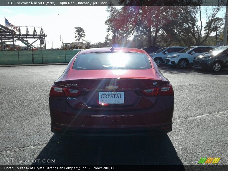 Cajun Red Tintcoat / Jet Black 2018 Chevrolet Malibu Hybrid