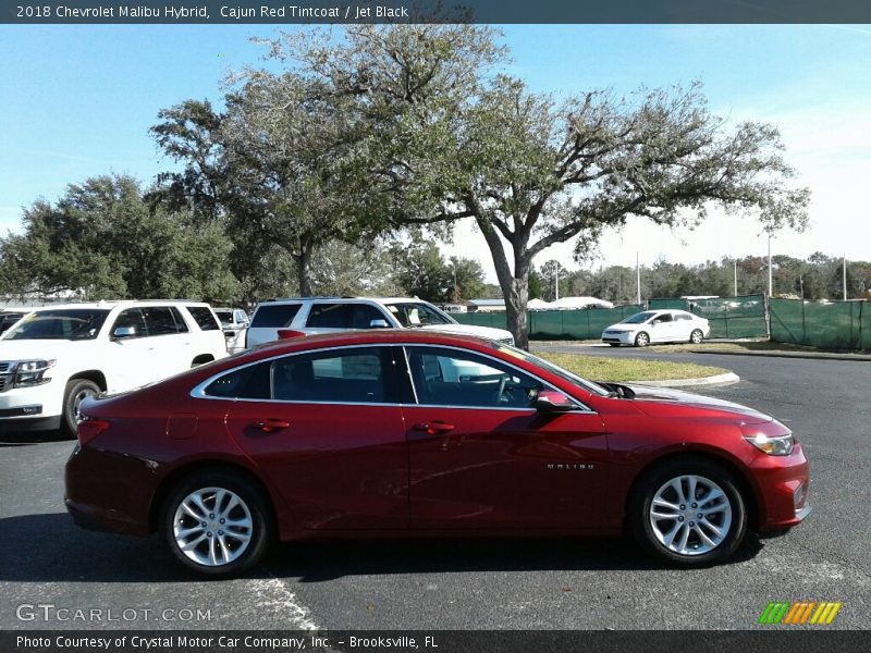 Cajun Red Tintcoat / Jet Black 2018 Chevrolet Malibu Hybrid