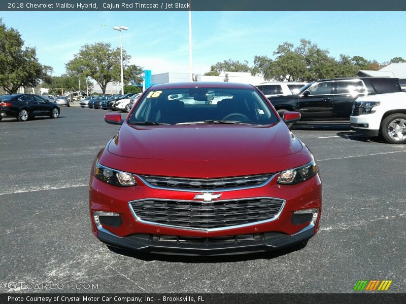 Cajun Red Tintcoat / Jet Black 2018 Chevrolet Malibu Hybrid
