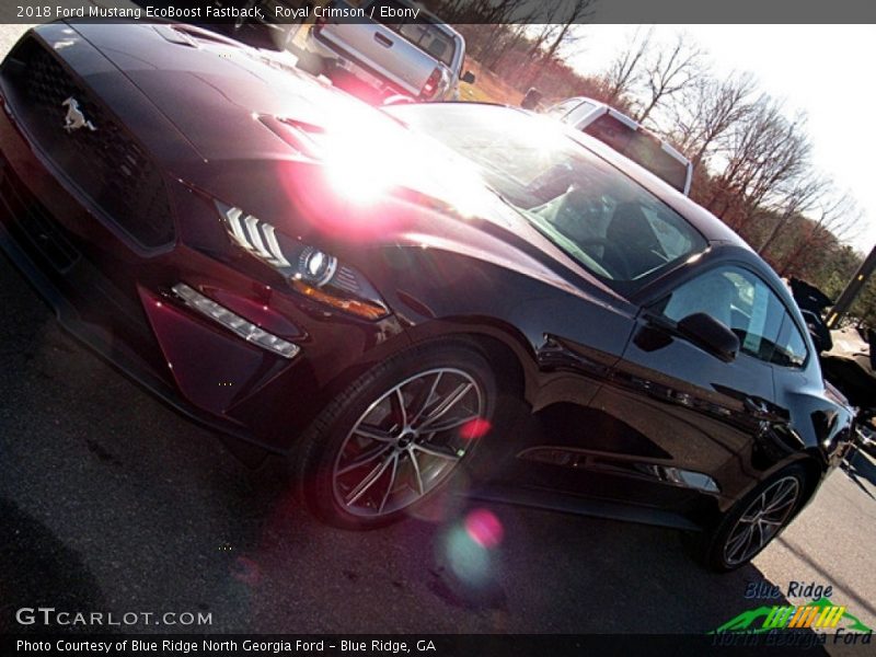 Royal Crimson / Ebony 2018 Ford Mustang EcoBoost Fastback