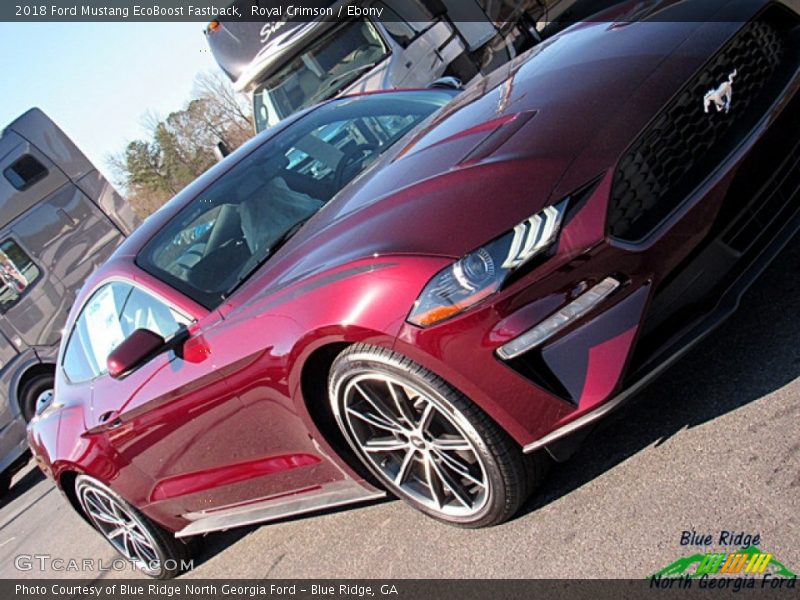 Royal Crimson / Ebony 2018 Ford Mustang EcoBoost Fastback