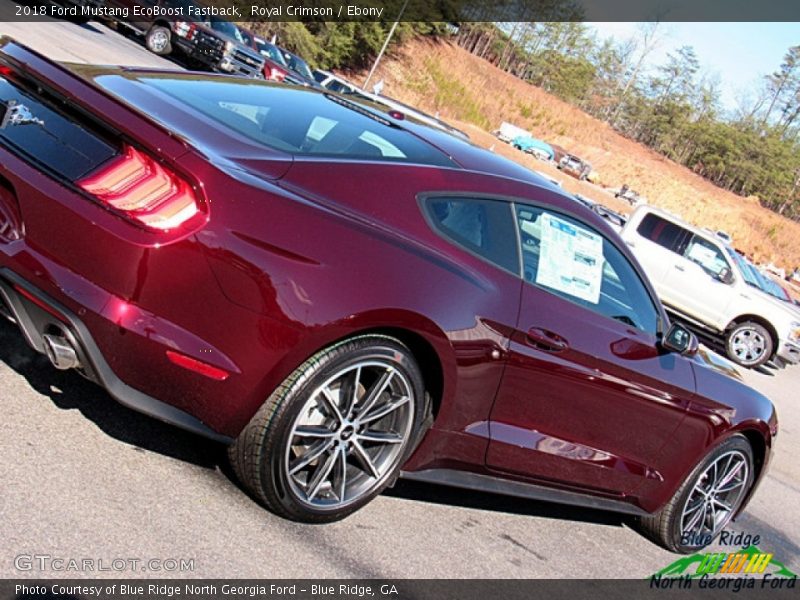 Royal Crimson / Ebony 2018 Ford Mustang EcoBoost Fastback