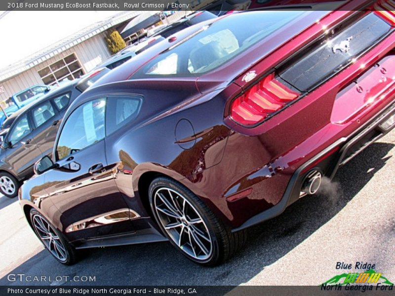 Royal Crimson / Ebony 2018 Ford Mustang EcoBoost Fastback