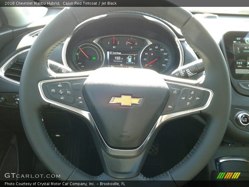 Cajun Red Tintcoat / Jet Black 2018 Chevrolet Malibu Hybrid
