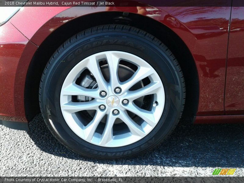 Cajun Red Tintcoat / Jet Black 2018 Chevrolet Malibu Hybrid
