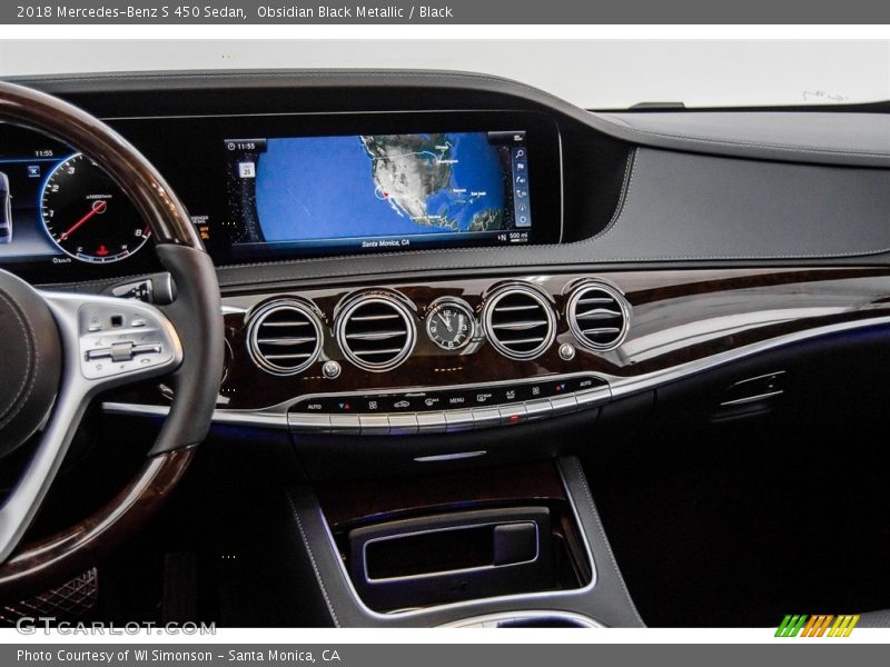 Obsidian Black Metallic / Black 2018 Mercedes-Benz S 450 Sedan