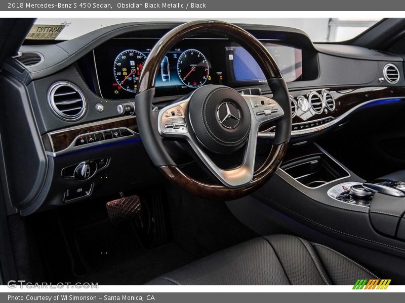 Obsidian Black Metallic / Black 2018 Mercedes-Benz S 450 Sedan