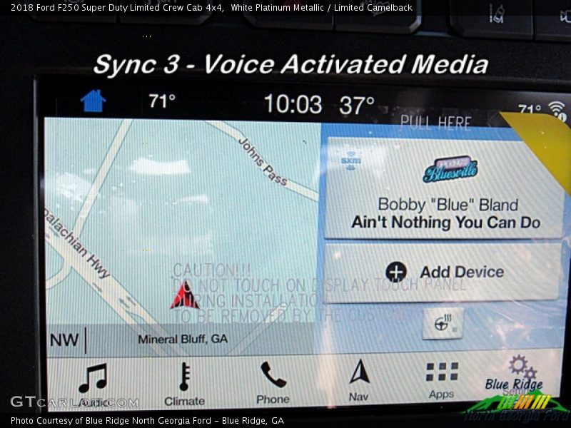 White Platinum Metallic / Limited Camelback 2018 Ford F250 Super Duty Limited Crew Cab 4x4