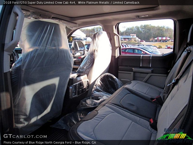 White Platinum Metallic / Limited Camelback 2018 Ford F250 Super Duty Limited Crew Cab 4x4