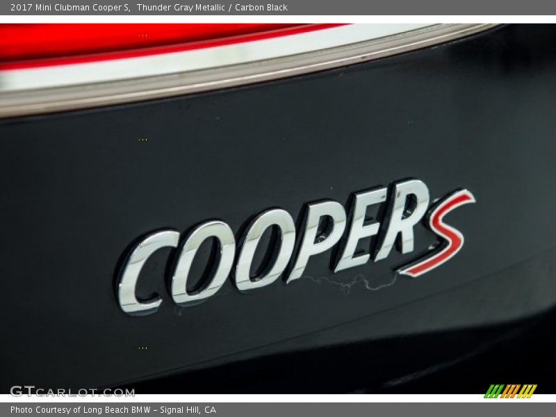 Thunder Gray Metallic / Carbon Black 2017 Mini Clubman Cooper S