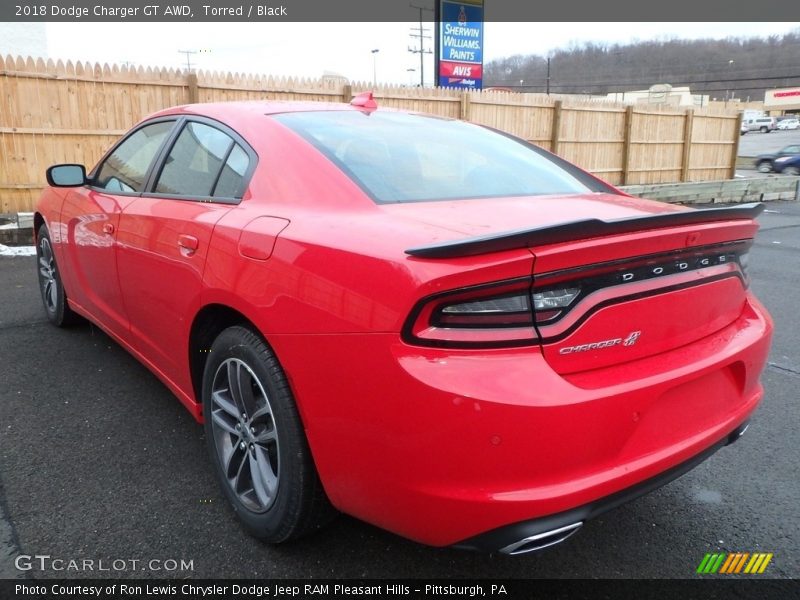 Torred / Black 2018 Dodge Charger GT AWD