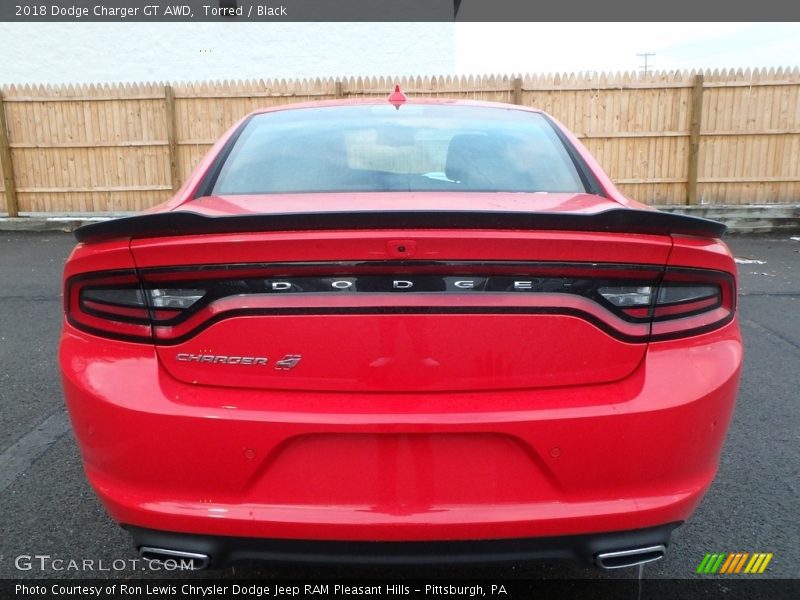 Torred / Black 2018 Dodge Charger GT AWD