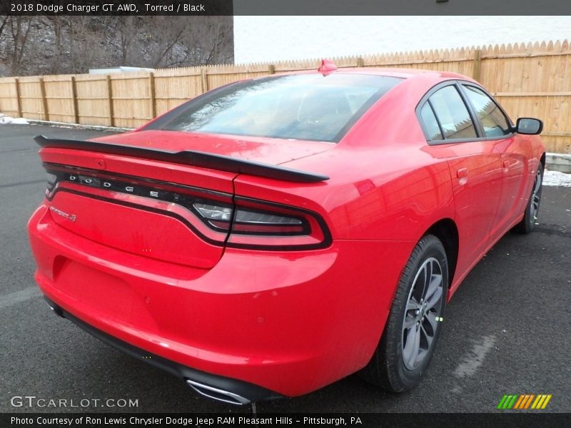 Torred / Black 2018 Dodge Charger GT AWD