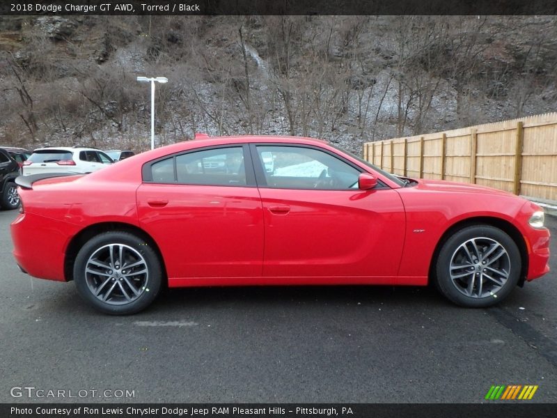 Torred / Black 2018 Dodge Charger GT AWD