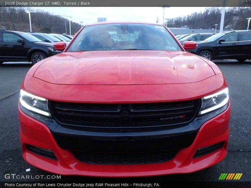Torred / Black 2018 Dodge Charger GT AWD