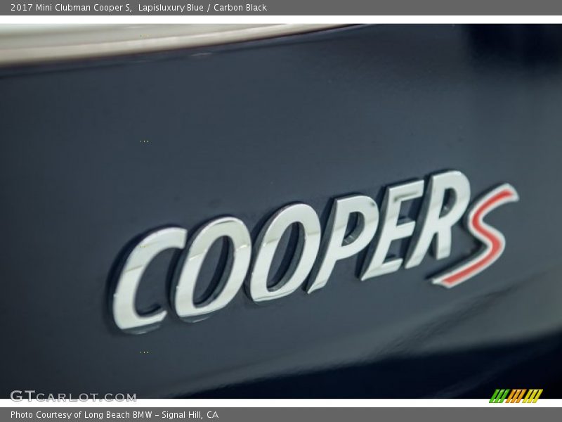 Lapisluxury Blue / Carbon Black 2017 Mini Clubman Cooper S