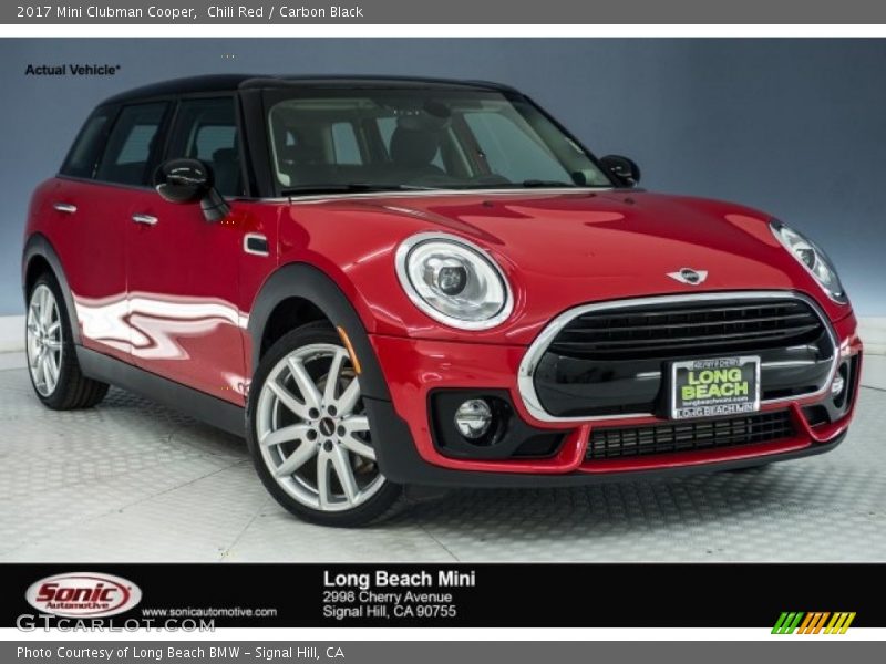 Chili Red / Carbon Black 2017 Mini Clubman Cooper