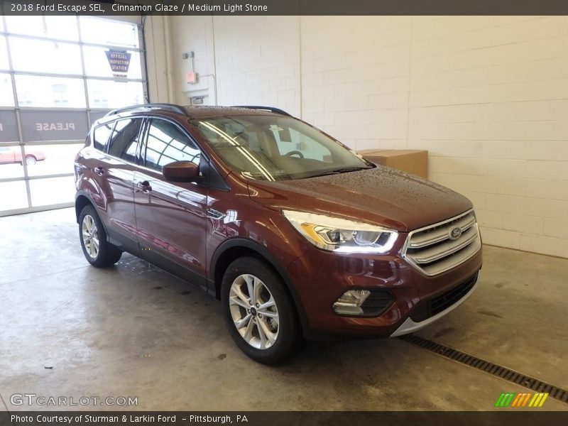 Cinnamon Glaze / Medium Light Stone 2018 Ford Escape SEL