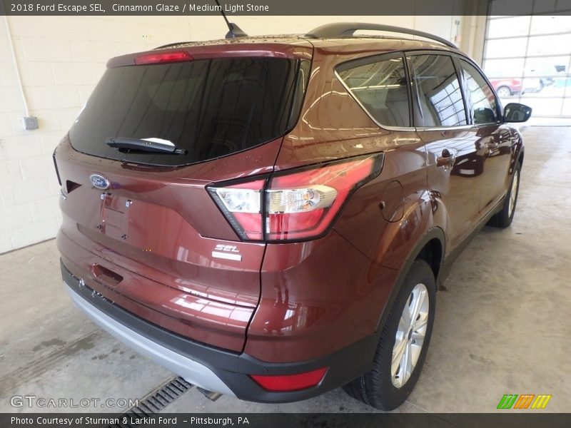 Cinnamon Glaze / Medium Light Stone 2018 Ford Escape SEL