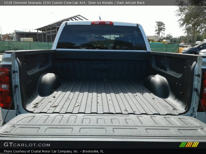 Silver Ice Metallic / Dark Ash/Jet Black 2018 Chevrolet Silverado 1500 Custom Crew Cab 4x4