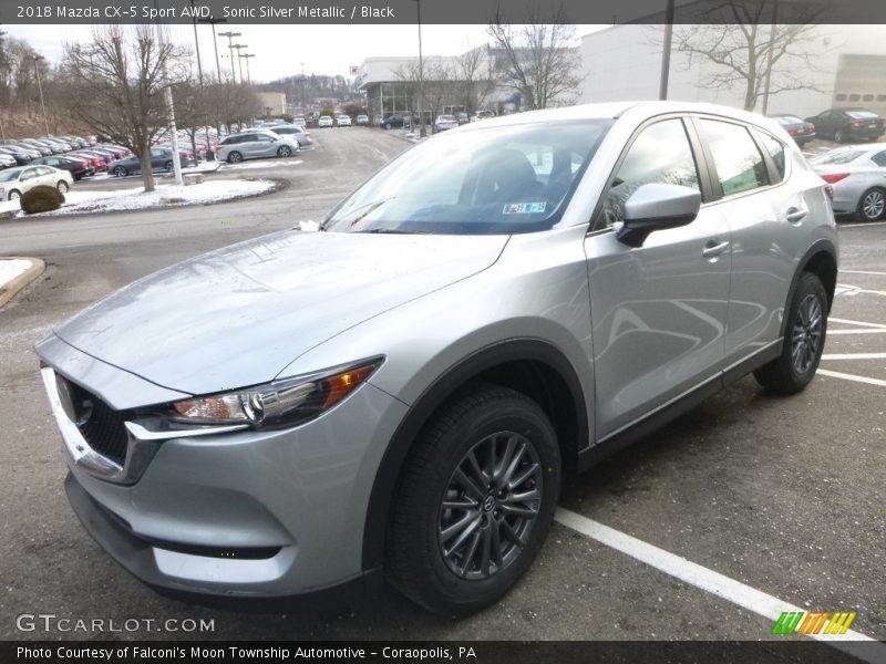 Sonic Silver Metallic / Black 2018 Mazda CX-5 Sport AWD