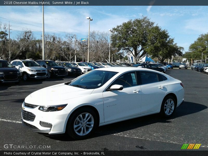 Summit White / Jet Black 2018 Chevrolet Malibu Hybrid