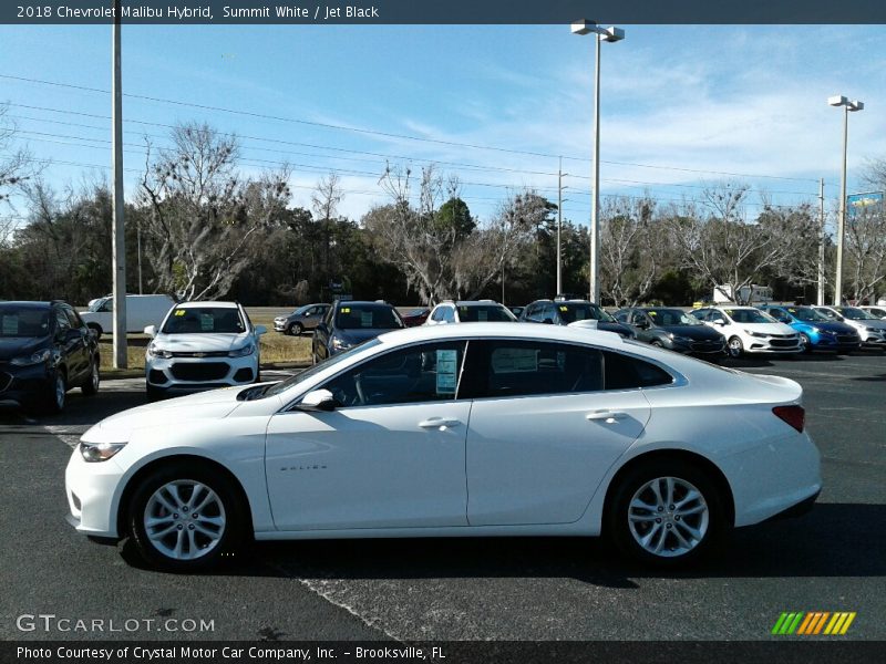 Summit White / Jet Black 2018 Chevrolet Malibu Hybrid