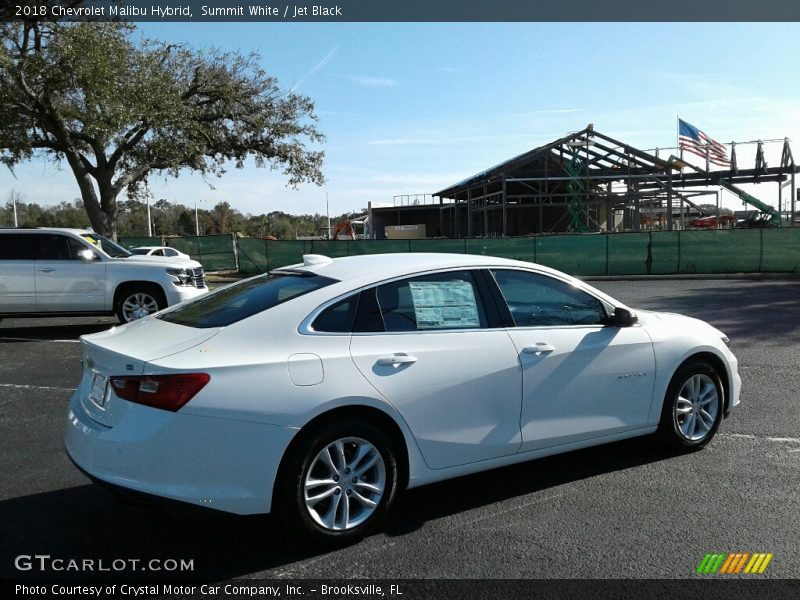 Summit White / Jet Black 2018 Chevrolet Malibu Hybrid