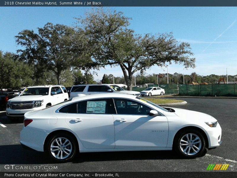Summit White / Jet Black 2018 Chevrolet Malibu Hybrid