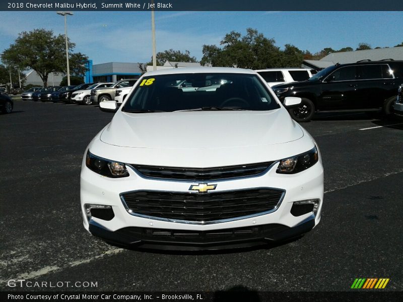 Summit White / Jet Black 2018 Chevrolet Malibu Hybrid