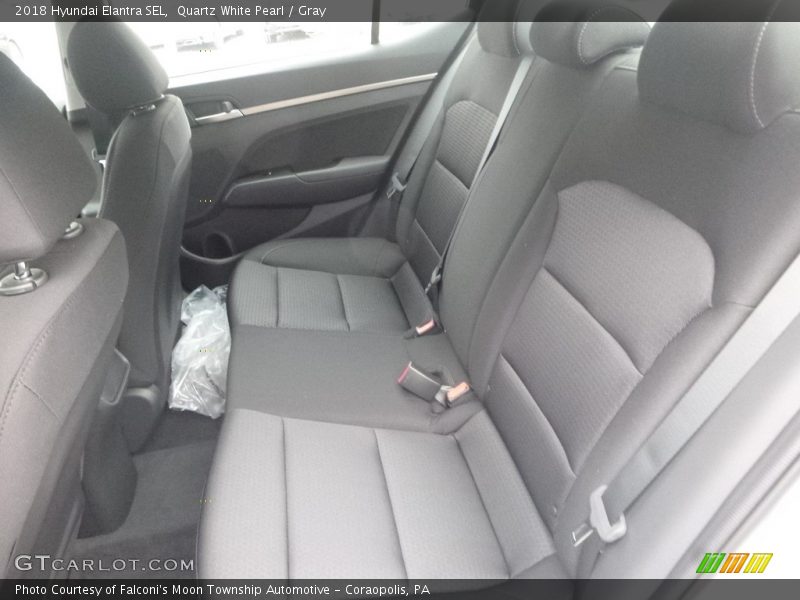 Quartz White Pearl / Gray 2018 Hyundai Elantra SEL