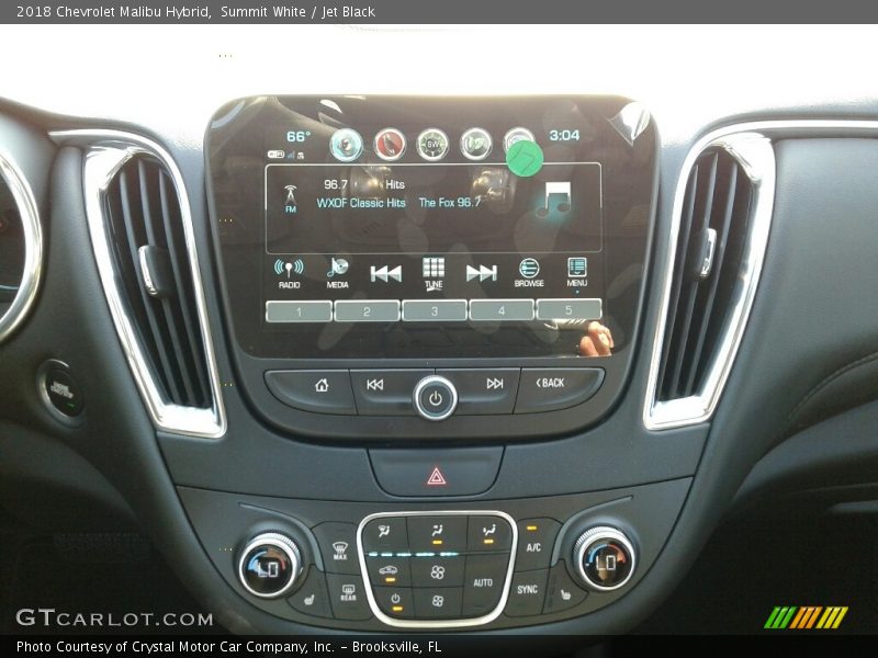 Summit White / Jet Black 2018 Chevrolet Malibu Hybrid