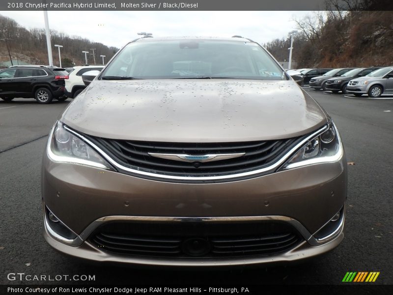 Molten Silver / Black/Diesel 2018 Chrysler Pacifica Hybrid Limited