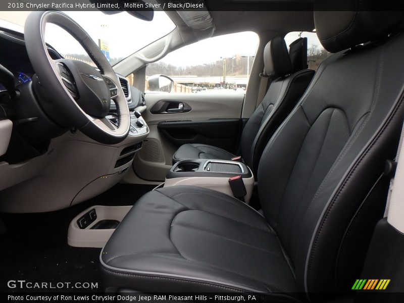 Molten Silver / Black/Diesel 2018 Chrysler Pacifica Hybrid Limited