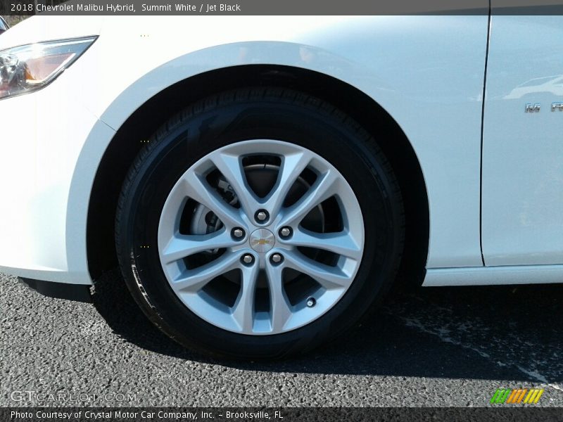 Summit White / Jet Black 2018 Chevrolet Malibu Hybrid