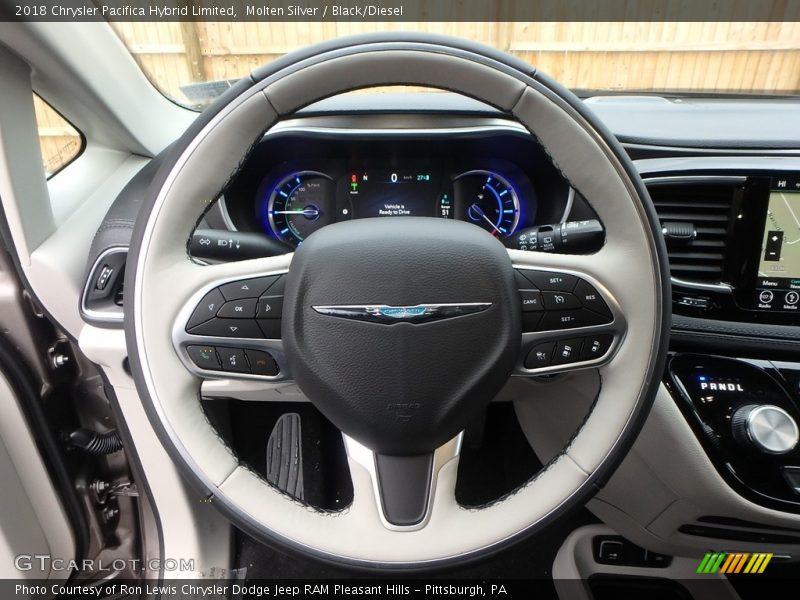 Molten Silver / Black/Diesel 2018 Chrysler Pacifica Hybrid Limited