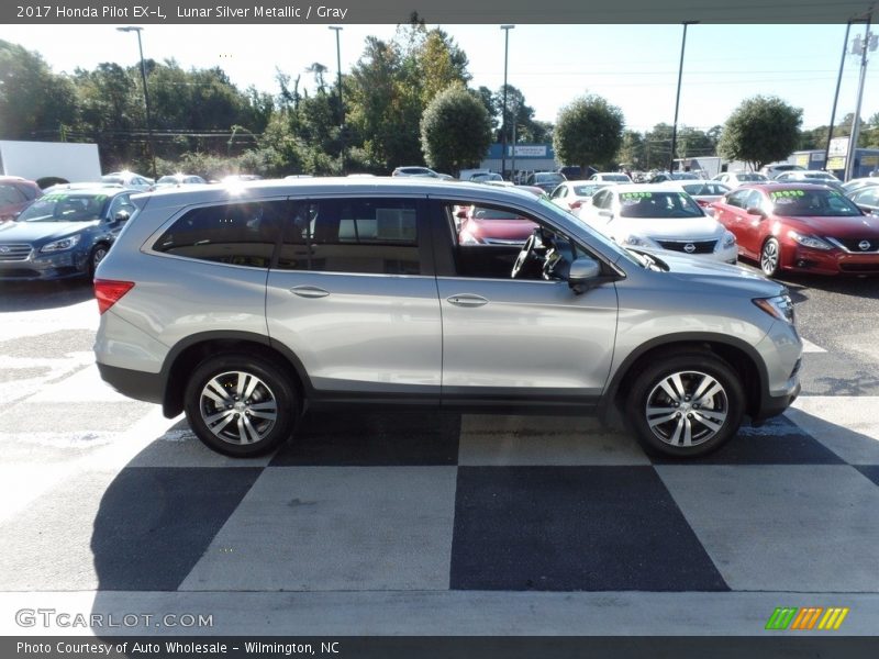 Lunar Silver Metallic / Gray 2017 Honda Pilot EX-L