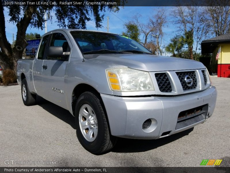 Radiant Silver / Graphite/Titanium 2005 Nissan Titan LE King Cab