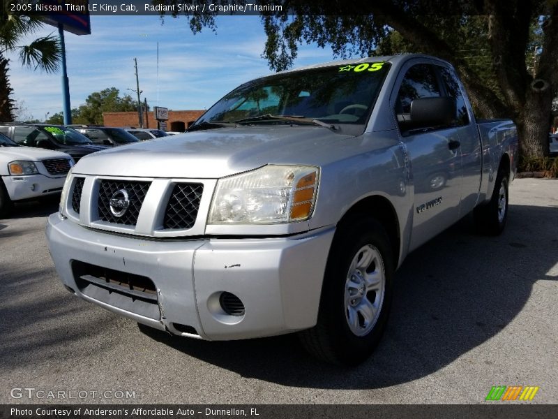 Radiant Silver / Graphite/Titanium 2005 Nissan Titan LE King Cab