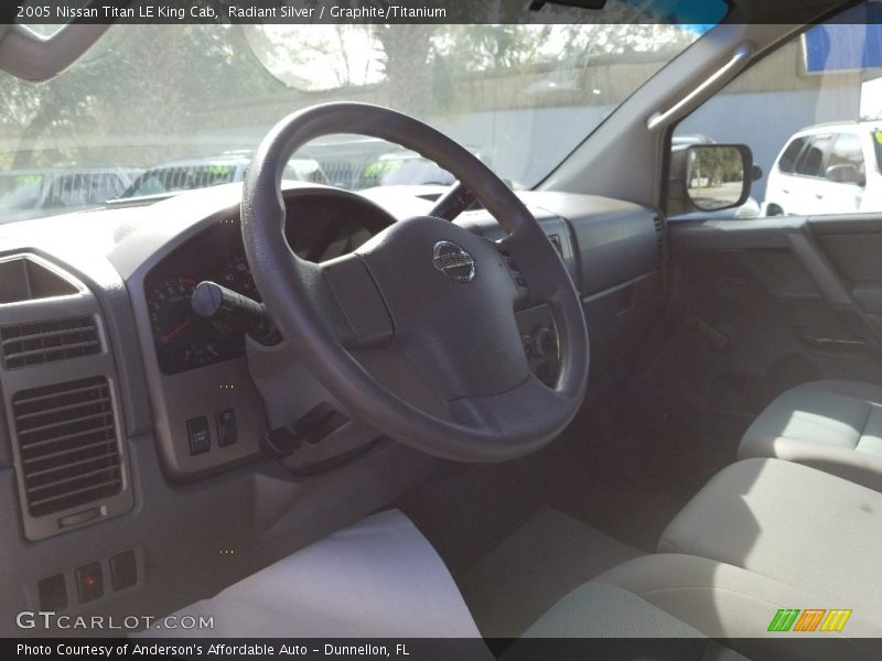 Radiant Silver / Graphite/Titanium 2005 Nissan Titan LE King Cab
