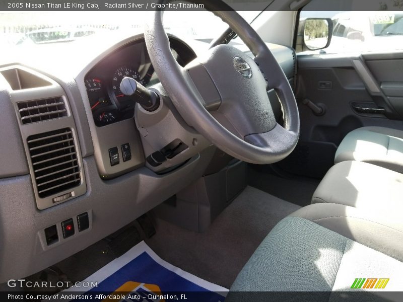Radiant Silver / Graphite/Titanium 2005 Nissan Titan LE King Cab