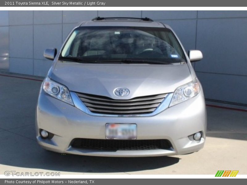 Silver Sky Metallic / Light Gray 2011 Toyota Sienna XLE