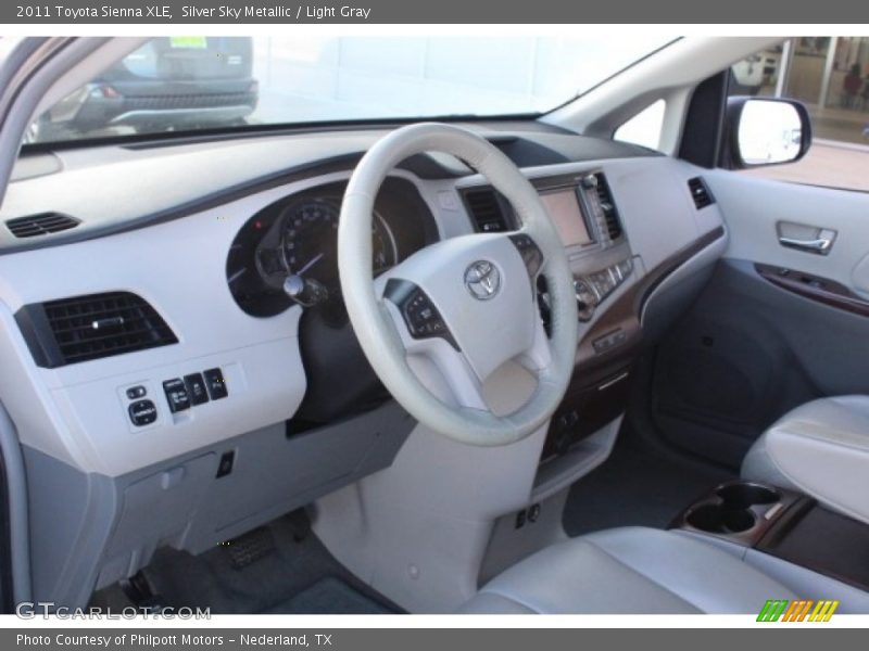 Silver Sky Metallic / Light Gray 2011 Toyota Sienna XLE